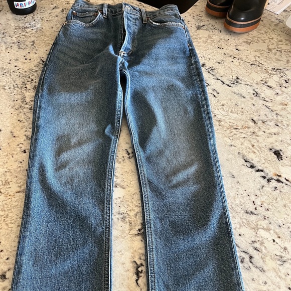 NWOT Agolde size 24 straight cut denim - Picture 1 of 4